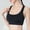 Black, variant on Women Sports Bra Yoga Workout Scoop Neck High Support Quick Dry Bra