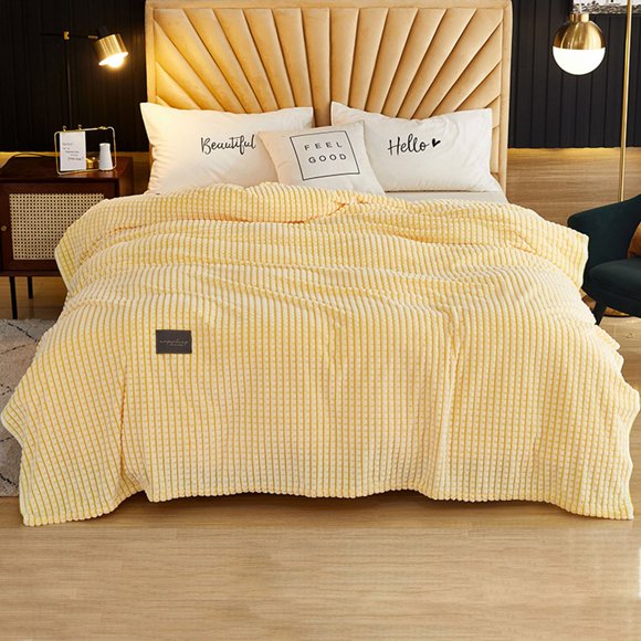 Coral Fleece Blanket A,Blanket*1,Quilt Quilt Weight Bed Quilt Flannel Fleece Blanket Patchwork Quilt Travel Warm Solid Bed Cover Sofa Microfiber Blanket Summer Cool Quilt