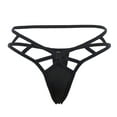 thumbnail image 6 of Bigersell Ladies Underwear Clearance Women's Underwear Cotton Seamless Panty Style P-1877 Polyester Cheeky Panties Lace Thongs Ladies Briefs High Waist Women's Bikini Panties Black M, 6 of 7