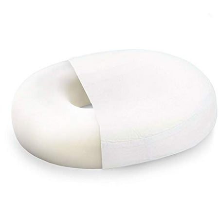 

DMI Seat Cushion Donut Pillow and Chair Pillow for Tailbone Pain Relief Hemorrhoids Prostate Pregnancy Post Natal Pressure Relief and Surgery 16 x 13 x 3 White
