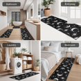 thumbnail image 5 of Black Moon Skull Pattern Kitchen Rugs Sets Of 3,Kitchen Runner Rugs Non Skid Washable,Decorative Kitchen Floor Mats for Kitchen,Sink,Laundry,17"x30"+ 17"x47" + 17"x59", 5 of 6