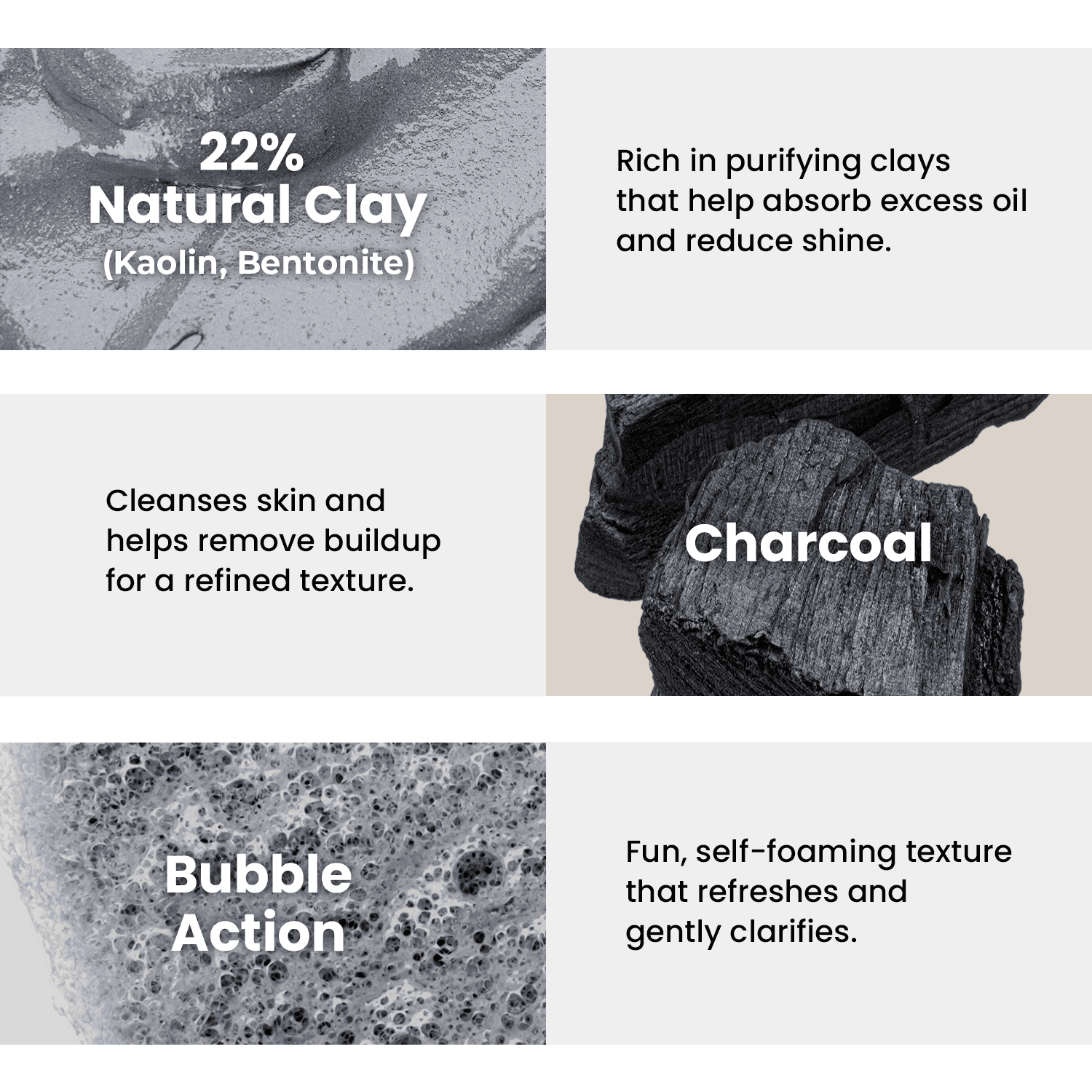 GLAM UP Clean Bubbling Carbonated Clay Mask for Face Purifying- Blackhead Remover, Peel Off, Pore Clearing, Deep Cleansing, Detoxing Bubble Clay Mask, Vegan 135ml (4.56 Fl Oz)