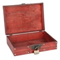 thumbnail image 2 of Caja de Almacenamiento Antigua Decorativa ANGGREK Retro Portátil 28.5x20x9cm, 2 of 8