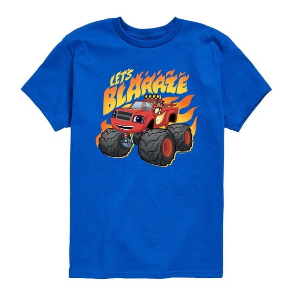 Blaze And The Monseter Machine - Lets Blaze - Youth Boys Short Sleeve Graphic T-Shirt