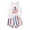 Beige, variant on Mercatoo Toddler Baby Independence Day Clothes Summer Sleeveless Vest Tops   Stripe Shorts 2 𝐏iece Set Girls Holiday Outfit