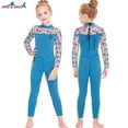thumbnail image 4 of Niños y niñas niños trajes de buceo Secado rápido Ultrathin Secado rápido de 2.5 mm Traje de baño de 2,5 mm para el buceo juvenil Snorkeling Surfing Natación azul L Speravity OD003673-08, 4 of 7