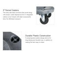 thumbnail image 5 of Trash Can Dolly Heavy-duty | 5 Caster | 460 Lb Capacity | 18" Gray, 5 of 8