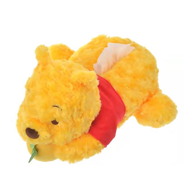 Huanyu Yuzuru Pooh Bear Winnie Plush Toys, Kawaii Winnie the Pooh Plush tissu Box, regalos para niños