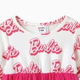 thumbnail image 5 of Barbie Baby Girls Dresses Cotton Letter Print Mesh Tutu Skirt Birthday Gift Sizes 3-24M, 5 of 7