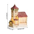 thumbnail image 2 of karymi Nordic Style Snowy Red-Roofed Villa Decorative Figurines with Lights Resin Christmas Village Display Christmas Party Favors Weekly flyer up to 90% off, 2 of 5