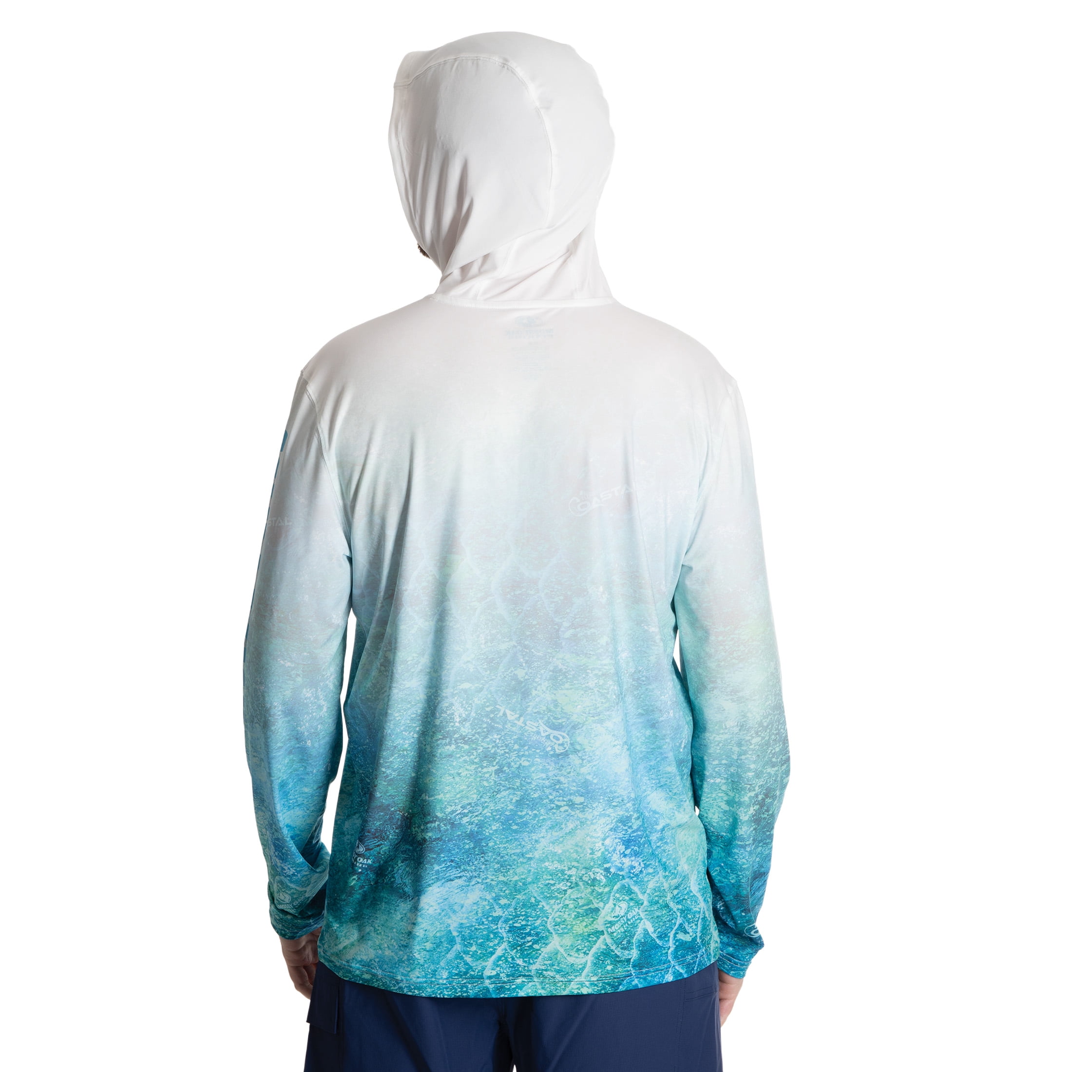 Mossy Oak Men's 3XL Long Sleeve Performance Fishing Hoodie White