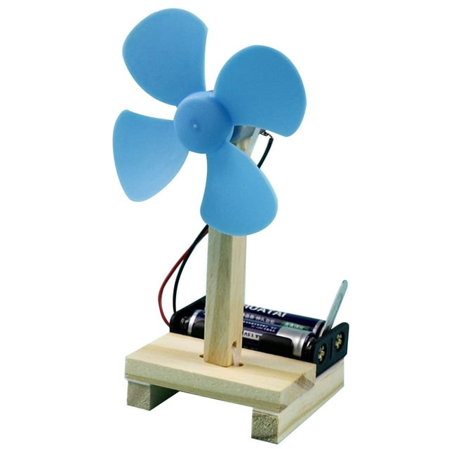 SIfdSeng Homemade Fan Science and Technology Small Production Children's Puzzle Elementary School Students Manual Science Experiment Stem Material Package