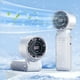 thumbnail image 3 of Ventilador, ventilador de techo, ventilador de escritorio, ventilador portátil, ventilador pequeño de mano de alta velocidad, ventilador de cuello colgante portátil para exteriores, plegable, digital,, 3 of 7