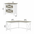 thumbnail image 6 of Pemberly Row L Desk with Lateral File Cabinet - White and Gray - Engineered Wood, 6 of 7