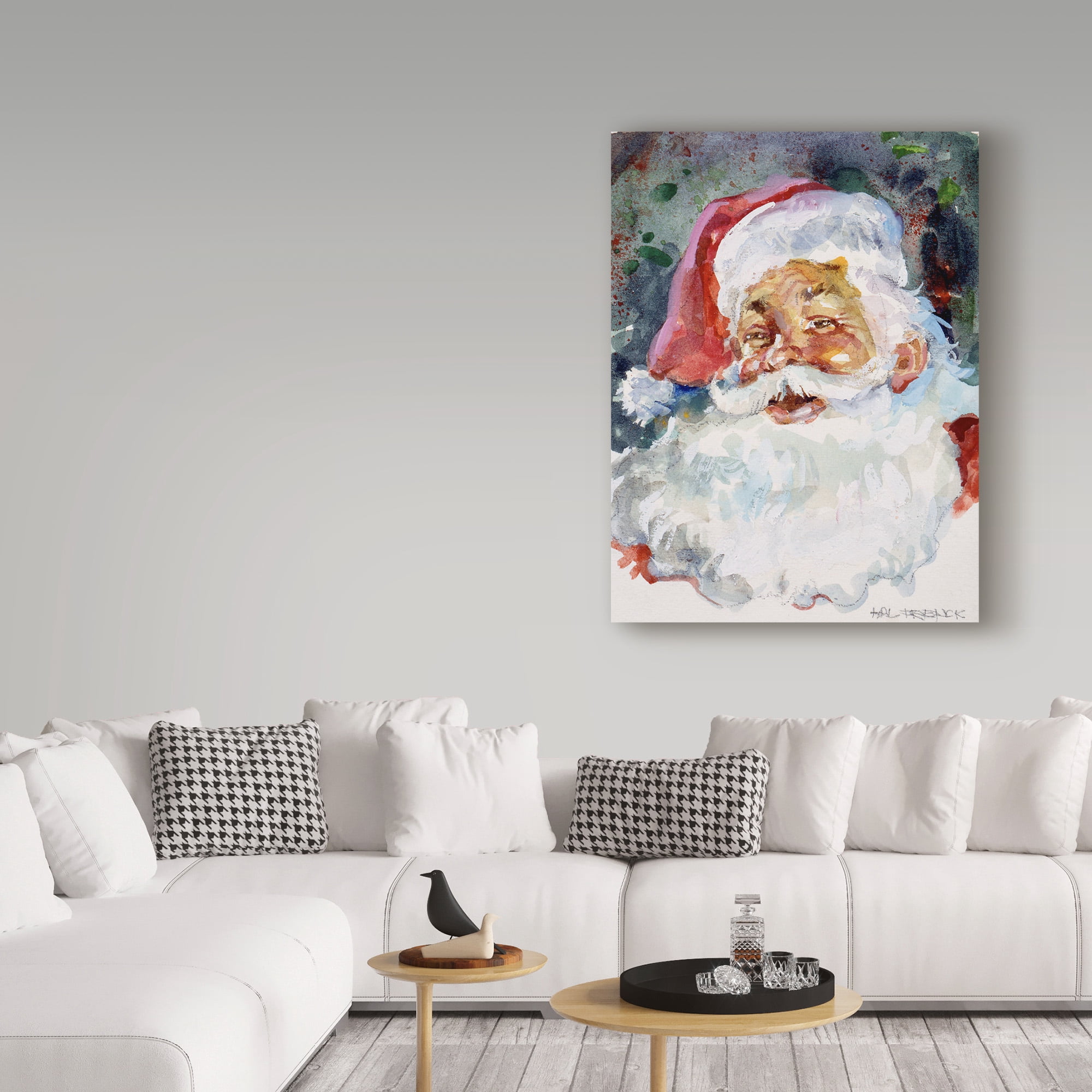 Hal Frenck 'Santa Face' Canvas Art