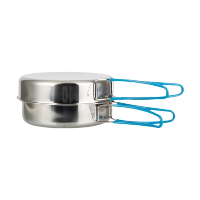 Juego de ollas y cuencos para cocinar, caja bento a prueba de óxido con mango antideslizante, olla portátil de acero inoxidable, kit de vajilla para