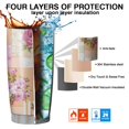thumbnail image 7 of 20 Oz Pioneer Flower Coffee Tumbler Double Wall Insulated Stainless Steel Water Bottle | Metal Reusable Thermoses Flask with Cup Cap | Leak & Sweat Proof with Anti-Dust Lid, 7 of 7