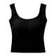 thumbnail image 5 of Camiseta interior con sujetador incorporado para mujer - Tirantes ajustables, prenda básica - Mezcla de algodón, M-XL, 5 of 5