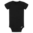 thumbnail image 3 of Gerber Baby 5-Pack Solid Onesies Bodysuits, Black, 3-6 Months, 3 of 3