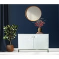 thumbnail image 4 of Miekor Furniture Sally Modern White Glossy Finish 31.88 Height" in. Accent Home Cabinet Storage with Shelves & Metal Coating Gold MK9932, 4 of 5