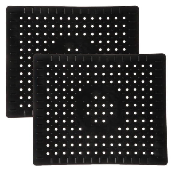 2 Pack Kitchen Sink Mat Rubber Quick Drain Non Slip Sink Pad for Bottom of Kitchen Sink 12 x 10 inch