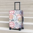 thumbnail image 5 of Travel Luggage Cover Protector - Postmark Pattern newyork Anti-Scratch Suitcase Covers Fits 18-32 Inch Luggage, 5 of 5