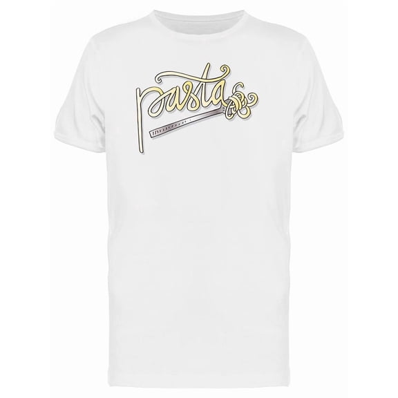 Pasta Eating Technique Graphic Tee Men's -Image by Shutterstock