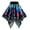 Blue-d, variant on 2025 Women's Mini A Line Floral Midi Skirt High Waist Summer Skirts for Women Zipper Satin Ribbon Lined Grass Skirts for Adults Skirt