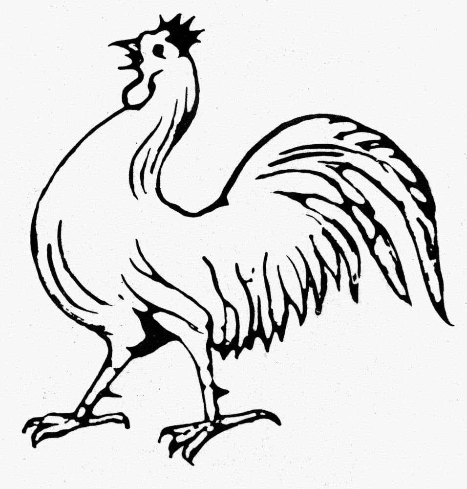 Democratic Rooster, 1840. /Nrooster Emblem Of The Democratic Party In