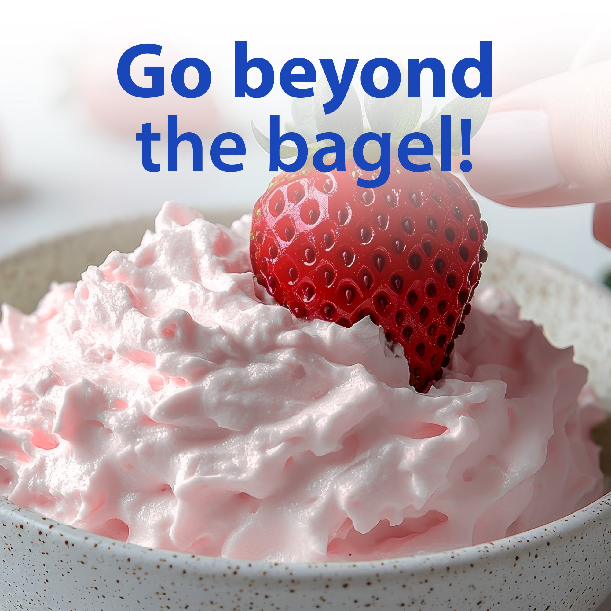 Great Value Whipped Strawberry Cream Cheese Spread, 12 oz Tub (Refrigerated)