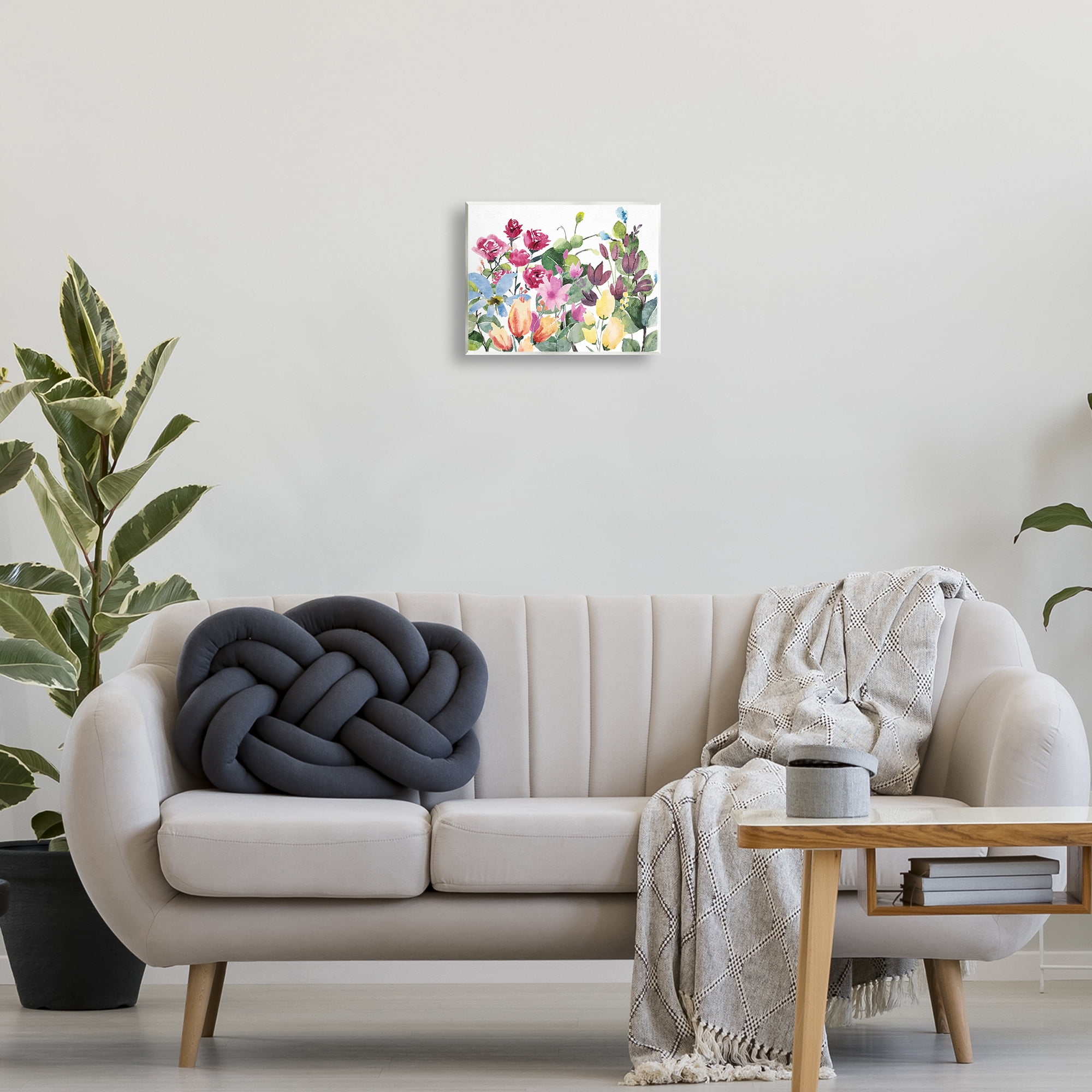 Stupell Industries Floral Blooming Colors Botanical & Floral Painting Unframed Art Print Wall Art, 14 x 11