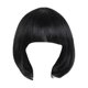 thumbnail image 1 of Seitruly Peluca Bob corto con flequillo , postizo suave y elástico, pelo falso duradero, disfraz de fiesta temática diaria, Cosplay Cuidado del cabello, 1 of 6