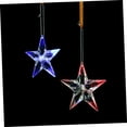 thumbnail image 3 of COMPUKAS 5Pcs Star Decorations Transparent Plastic Led Lighted Hanging Decoration For Christmas 9Cm X 9Cm X 2.5Cm, 3 of 6