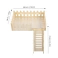 thumbnail image 2 of IBASETOY Cage Toys for Rats with Hamster Wood Platform for Climbing and Ladder 1 Set, 2 of 6