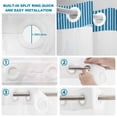 thumbnail image 3 of No Hook Shower Curtain with Built-in Rings - Coastal Ocean Washable Waterproof Fabric Bathroom Curtains for Hotel,Rentals, 72 X 72 Inch Long , Sea Turtles Starfishs Blue, 3 of 9
