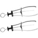thumbnail image 4 of Pinza Universal para platos de cocina, elevador de platos de acero inoxidable, Clip plegable para platos calientes, 2 uds., 4 of 5