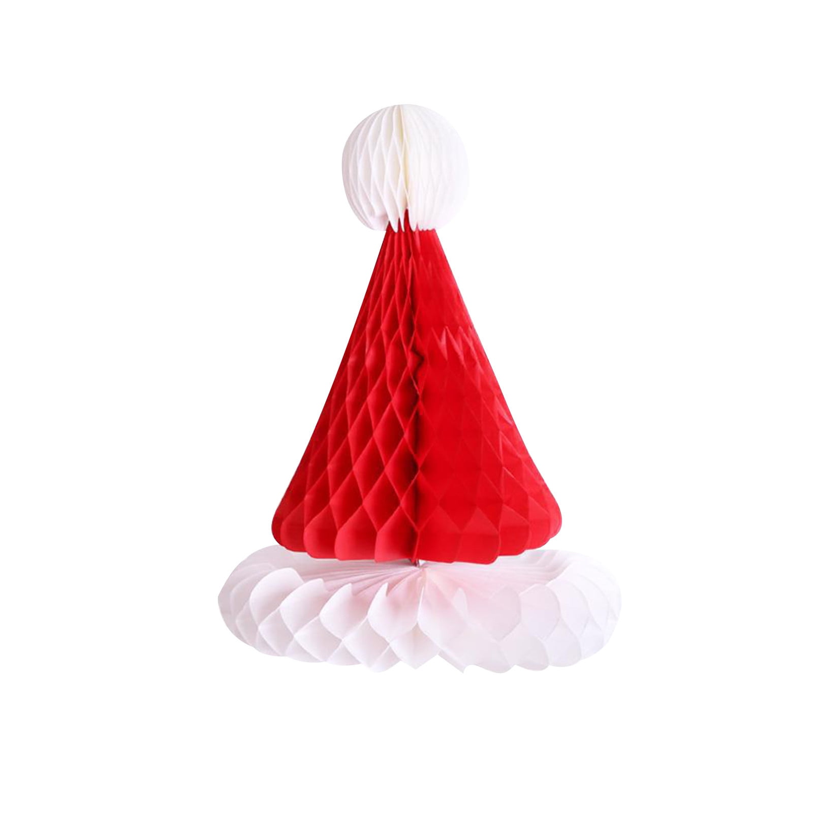 WILLBOND 16 Pieces Christmas Honeycomb Decorations Assorted 3D Paper  Honeycomb Decoration Hanging Honeycomb Tree Ball Bell Hat Snowflake for  Christmas
