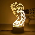 thumbnail image 3 of Figura de dibujos animados de princesa Disney, lámpara de mesa LED 3D de Hada de Tinkerbell, lámpara óptica de figura de acción, juguetes, decoración de cabecera, regalo, 3 of 4