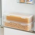 thumbnail image 6 of Plastic Pasta Containers for Pantry, Clear Rectangle Spaghetti Storage Box with Lid, Seal Snap Design, Kitchen Cereal Storage Container, Refrigerator Organizer Containers, 6 of 7