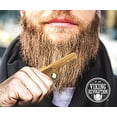 Folding Beard Comb w/Carrying Pouch for Men All Natural Wooden Beard