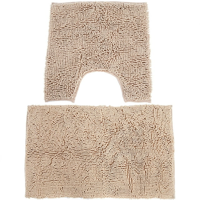 Estera absorbente de agua para baño, 2 unids/set de chenilla para baño, sin estera, sala de estar, sin estera, probada profesionalmente