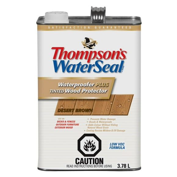 Waterproofer Plus Tinted Wood Protector - Desert Brown, 3.78 L
