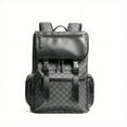 thumbnail image 3 of PU Leather Large Capacity Travel Backpack Laptop Backpack School Bag For Middle High School College Student, 3 of 5