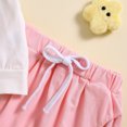 thumbnail image 6 of Tkrady Toddler Outfits for Girl Summer Crewneck Short Sleeve Tops Shorts Fashion Set, Sizes 0-3 Years, 6 of 7
