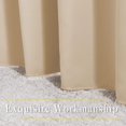 thumbnail image 5 of NICETOWN Bedroom Curtains Room Darkening Draperies - Biscotti Beige Room Darkening Drapes/Panels for Bedroom, Grommet Top 2-Pack, 52 x 63 inches Long, Thermal Insulated, Privacy Assured, 5 of 7