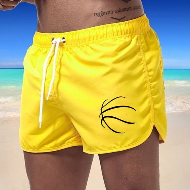Men's Board Shorts for Surfing and Swimming - Splicing Design Quick-Dry Beachwear for Spring and Summer Activities