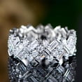 thumbnail image 2 of APIPEE Elegant Anniversary Engagement Gift for Wife For Her Sparkling Shiny AAA Zircon CZ Ring Ideal Jewelry Gift Comes in Elegant Box, 2 of 7