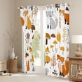 thumbnail image 3 of jejeloiu Cute Fox Blackout Curtains Set of 2 (52x84 Each),Kawaii Cartoon Animal Window Curtains,White Orange Curtains and Drapes For Men Women,Microfiber Bedroom Decor, 3 of 6
