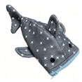 thumbnail image 3 of Hyknon Shark-Shaped Pencil Case Novelty Large Capacity Pencil Pouch with Zipper Portable Canvas Stationery Storage Bag for Classroom College Office Supplies, 3 of 7