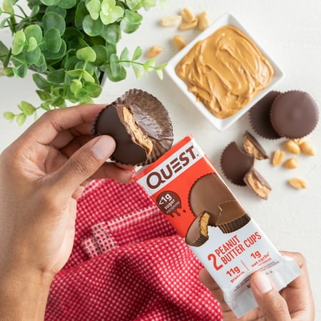 Quest Nutrition Peanut Butter Cups, High Protein, Low Carb, Gluten Free, Keto Friendly, 4ct